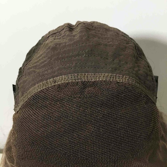 8 inch Lace Front Real Human Hair Wig Wavy with Fringe Bangs - Black - Picture 3 of 10